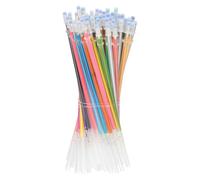 CLISPEED 84pcs Assorted Color Gel Pen Refills Plastic Material High Color Rendering and Flows Evenly Features for Creative Writing and DIY Art Projects