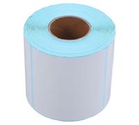 CLISPEED 8cm Thermal Shipping Labels for Thermal Printers, 500pcs Roll White Paper Stickers with Waterproof and Tear-Resistant Features, for E-Commerce and Warehouse Label Printing