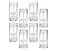 CLISPEED 8pcs 30ml Plastic Refillable Deodorant Twist-up Stick Tubes with Cap, Empty DIY Storage Bottles for Solid Fragrance, Lip Balm, and Personal Care Use