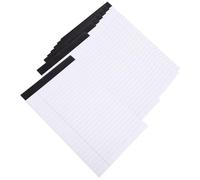 CLISPEED 8pcs A5 Refillable Legal Pads with Wide Ruled Lines, White Paper | Perforated Tear Sheets, Ink Bleed-through Resistance, for Office Notes and Personal Journaling
