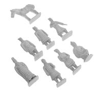 CLISPEED 8pcs Ancient China Terracotta Warriors Figurines Miniature Statues with Detailed Craftsmanship Diverse Poses for Fairy Garden Bonsai Table Display Collectibles