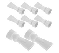 CLISPEED 8pcs Aquarium Water Outlet Nozzles Duckbill Design for Fish Tank with Adjustable Water Flow Direction and Low-noise Operation, White PC Material Suitable for Homes and Offices