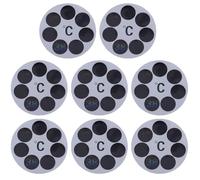 CLISPEED 8pcs Baby Bath Temperature Stickers with LCD Display, Adhesive Pet Material for Bath Time Water Temperature Monitoring, Suitable for Bathtub and Fish Tanks, 30~42℃ Range