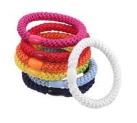 CLISPEED 8pcs Elastic Hair Ties Woven Ponytail Holders 2.16x2.16x0.31in Easy to Carry Versatile Hair Accessories for Women Stylish Chic Daily Wear