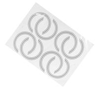 CLISPEED 8pcs Guitar Inlay Stickers for Acoustic Guitar Sound Hole, Self Adhesive Paper Decals with Beautiful and Unique Design, for DIY Replacement of Old Or Broken Rosette Decorations