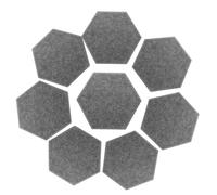 CLISPEED 8pcs Hexagonal Felt Sound Absorbing Board Acoustic Wall Panels for Home Studio Soundproofing Noise Reducing
