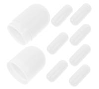 CLISPEED 8pcs Mini Empty Lipstick Tubes Refillable Lip Balm Containers Lightweight Break-resistant DIY Capsules for Travel and Packaging