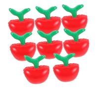 CLISPEED 8pcs Ornament Balloons Inflatable Back to School Props Back to School Decoration Fruit Balloon Red Pvc