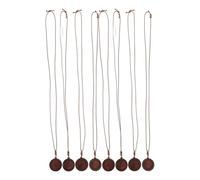 CLISPEED 8pcs Pendant Base Pendant Blank Tray Wood Jewelry Bezel Base Vintage Classical round Flower Shape 1.45x1.45x0.20in Comfortable Wear Necklace Holder Necklace for Festive Moments