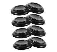 CLISPEED 8pcs Piano Foot Pads Black Non-slip Piano Caster Cups for Upright Floor Protection Noise Reduction Leg Pads for Music Rooms Schools