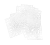 CLISPEED 8Pcs Plastic Alphabet Wall Stencils Reusable Painting Molds for DIY Crafts Home Decor Numbers Letters Drawing Templates