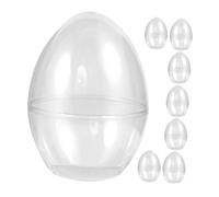 CLISPEED 8pcs Plastic Easter Egg Ball Candy Boxes Elegant Packaging Acrylic Material Versatile Storage Box Easy Visibility of Contents for Party and Other Celebrations