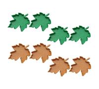 CLISPEED 8pcs Reptile Water Bowls Lightweight Plastic Maple Leaf Shaped Food and Water Dish for Turtles Lizards Geckos Snakes Chameleons Bearded Dragons with Stable Base and Realistic