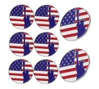 CLISPEED 8pcs Statue of Liberty Brooch American Flag Patriotic Enamel Pin Usa Flag Lapel Pin for Independence Day Memorial Day Metal Brooch Dress Clothes Accessories of July Souvenir