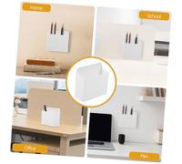 CLISPEED 8Pcs Suction Pen Holders for Whiteboard Abs Organizer with Suction Cup Scratch Resistant Pen Storage Box for Home and Office Practical and Secure Stationery Holder