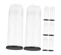 CLISPEED 8pcs Tennis Storage Barrel Tennis Balls Baseball Storage Bottle Plastic Ball Container Clear Holder Cylinder Plastic Pvc Transparent