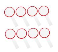 CLISPEED 8Pcs Whiteboards Writable Scoreboards for Judges Voting and Scoring Multipurpose Paddle Boards with Smooth Edges Practical Handheld Design