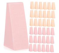 CLISPEED 96Pcs Makeup Sponge Pink Nude Cosmetic Versatile Foundation and Powder Blenders Cut Beauty Tools for Cream Concealer Blush and Eye Shadow Application