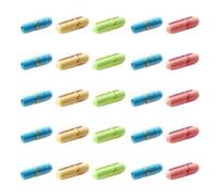 CLISPEED 99pcs Colorful Message Pills Bottle Kit with Paper Notes, Lovely Pill Shape, for Graduation Time and Expressing Love or Friendship