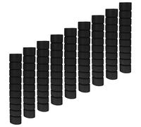 CLISPEED 9pcs Black Sponge Grip Covers for Pull-Up Bar Handles - Anti-Slip Foam Sleeves for Indoor Doorway Fitness Equipment - Comfortable Protective Pull Up Grips for Home Gym Accessories