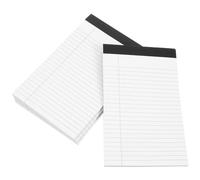 CLISPEED A5 Legal Notepad Set 4Pcs 12.7X20.3Cm Tear-Off Lined Portable Memo Pads for Office Management and Study