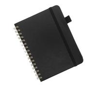 CLISPEED A6 Address Book with A-z Alphabet Tabs and Pen Loop, 64 Sheets Pocket Telephone and Email Organizer, Wear-Resistant Pp and Paper Material, for Students and Professionals