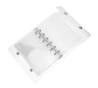 CLISPEED A7 Loose Leaf Notebook Cover with 5 Rings and Snap Button Closure, PVC Mini Binder with Inner Pockets for Secure Storage, Compact and Portable for Meeting Notes and Creative
