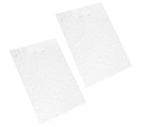 CLISPEED Acrylic Binder Cover with Crystal with 6 Ring Refillable Design A5 2 Set and Rounded Edges, Loose Leaf Planner Cover Smooth Flat Surface for Travel and Mobile Office Use