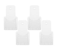 CLISPEED Acrylic Brochure Holder Stand Single Layer 4Pcs Set for A4 Trifold Leaflets Suitable for Business and Exhibition Use