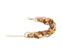 CLISPEED Acrylic Leopard Tortoise Shell Chain Link Bracelet for Women Teens Casual Hand Jewellery with Vintage Style and Fashionable Multi Design Sophisticated Friendship Bangle Accessory