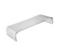 CLISPEED Acrylic Monitor Riser Stand with Keyboard Storage Ergonomic Computer Screen Riser for Home Office Space Saving Desktop Laptop and Monitor Stand Comfortable Eye Level Height