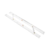 CLISPEED Acrylic Navigation Parallel Ruler High Precision Drafting Tool for Nautical Charts with Convenient Pull Design Durable Grade Material Steady Angle Measurement for Coastal Piloting