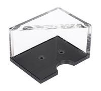 CLISPEED Acrylic Playing Card Stand White Water-proof and Anti-rust Card Holder with Smooth Rounded Edges No Burrs for Home Game and Organisation