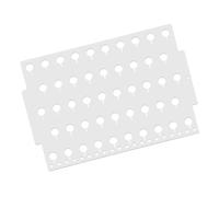 CLISPEED Acrylic Wall Mounted Earring Rack with Hanging Holes for Long Earrings Space-saving Jewelry Organizer Suitable for Bedroom and Closet Storage