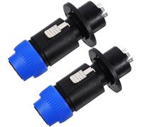 CLISPEED Adapter Connection for Copper Material Stable Secure and Nylon 8-core Cable with Female Panel Plug Compatible in Speaker Devices Home Audio Systems
