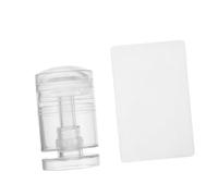 CLISPEED Adjustable French Tip Nail Stamp Clear Silicone Jelly Stamper for Precision DIY Nail Art Reusable Manicure Tool for Beginners and Salon Use