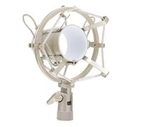 CLISPEED Adjustable Microphone Stand Shock Mount with Heavy Base for Desktop Use Compatible with Various Mic Types Stable Vibration Reduction for Office Meetings and Live Broadcasts