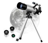 CLISPEED Adjustable Refractor Telescope with Tripod for Stargazing Astronomy Beginner Scope for Adults Versatile Height Settings for Planet and Star Exploration