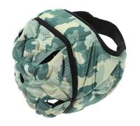 CLISPEED Adjustable Rugby Helmet for Breathable Camouflage Design Lightweight Protective Headgear with Chin and Back Straps Ear Protection for Football Soccer Goalkeepers