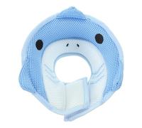 CLISPEED Adjustable Soft Pet Collar for Dogs and Cats Medium Blue Shark Style - Anti-Bite, Anti-Lick Post Surgery Protective Cone for Neuter Wound Healing