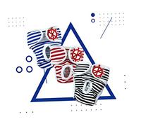 CLISPEED Adjustable Stripe Pattern Pet Diapers for Female Dogs Comfortable Sanitary Pants for Menstruation Breathable Design to Protect Carpets and Furniture Red S