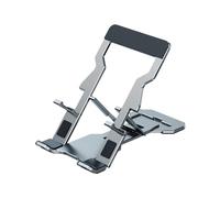 CLISPEED Adjustable Tablet Bracket and Desktop Phone Bracket with Angle Adjustment Design, Sturdy and Stable Aluminium Alloy Stand for Tablet and Phone Use in Office Or Travel