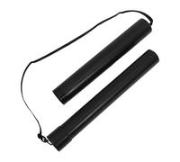 CLISPEED Adjustable Telescopic Document Storage Tube with Large Capacity and Protective Plastic Design, Black Scroll Storage Holder for Blueprints, Calligraphy, and Outdoor Travel