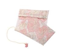 CLISPEED Adjustable Wear-Resistant Cloth Book Sleeve for Students Lightweight Protective Cover with Floral Pattern Convenient Fabric Book Protector for School and Personal Use