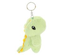 CLISPEED Adorable Dinosaur Keychain Plush Small Key Ring Holder Light Green Dinosaur Shaped Soft Stuffed Animal Convenient Key Decor Lightweight