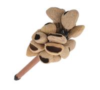 CLISPEED African Bells Percussion Shaker Handmade Nut Rattle Wooden Handle African Rhythms Rhythm Maracas Musical Instrument for Dance Performance
