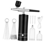 CLISPEED Airbrush Sprayer Gun Wireless Design Electric Nail Airbrush Kit Paint Complete Accessories for Art Beauty
