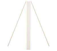 CLISPEED Alumina Kiln Hanging Rods 5Pcs Ceramic Support Sticks for Pendant Firing and Pottery Bead Making with Heat Resistant Design for Craft Kiln Use