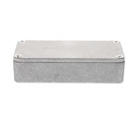 CLISPEED Aluminium Stomp Box Case for Guitar Pedal Polished Surface and Practical Design, Silver Aluminium Enclosure Suitable for Electric Guitar Effect Accessories