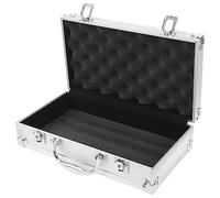 CLISPEED Aluminum Alloy Tool Box Lock Portable Medicine Storage Case Large Capacity Multi-purpose Toolbox for Household and Travel 29x16x7cm